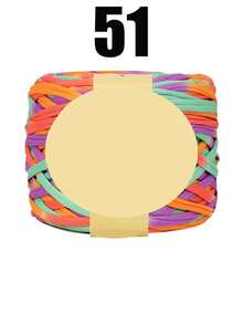 1/3 件 T 恤纱线,机织面料针织纱线,用于钩编和编织包、靠垫、玩偶、手工艺品钩编项目 - 彩色 - 查看 96