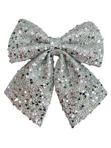 1Piece Oversized Christmas Sequin Bow, Suitable For Decorating The Staircase Railings Of Your Home Or The Christmas Tree, Adding More Joyous Atmosphere To Your Christmas Celebration Home Decor Christmas Decorations Room Decor Winter