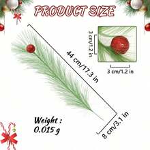 8pcs/2pcs Christmas Tree Branch Decorations, Suitable For Christmas Tree Topper And Home/Office Decor, No Power Needed, No Feathers, Hanging Design, Christmas Decoration, No Battery - Multicolor - View 8