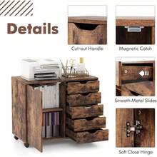 Home Office Cabinets - Brown - View 6