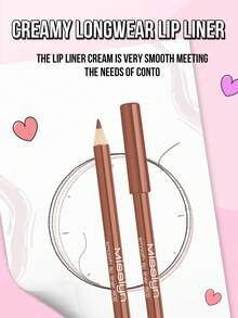 Misslyn 1pc Smooth Lip Liner, Colorstay Long-Lasting Rich Color, High Pigment Matte Lip Makeup, Soft And Smooth Touch, Ultra-Fine Natural Finish, Suitable For Daily, Party And Y2K Looks, Brand Makeup Cosmetics - #802 - View 5