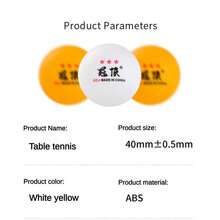 10pcs/20pcs/50pcs ABS Material White/Yellow 40+ Ping Pong Balls, New Durable Training & Competition Standard, Super Elastic
