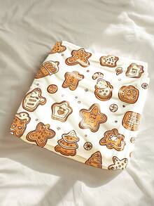 1pc Christmas Gift Soft & Comfortable Throw Blanket, Flannel Blanket Suitable For Sofa, Lounge Chair, Office And Travel, All Season