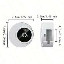 Disinfect Toothbrush Holder, Bathroom Toothbrush Holder, With USB Charging, UV Toothbrush Holder, Dual Card Slots, Wall Mounted, No Drilling, Suitable For Bathroom Storage Accessories, Suitable For Any Size Of Toothbrush - Nhiều màu - Xem 4