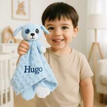 [Custom Embroidery] 1pc Customizable Plush Doll Comfort Blanket, Cute Stuffed Animal Blanket, Meaningful Customized Gift, Soft Plush Doll, Suitable As Children's Day, Birthday, Thanksgiving, Christmas Gift For Kids, Friends, Girlfriend, Mom - Perfect For Holidays, Anniversaries, Children - Multicolor - View 4