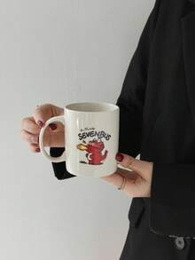 1 pieza Taza de cerámica con diseño de dragón, de alta calidad, digna de , taza para beber en el hogar, oficina, café, taza de cerámica única