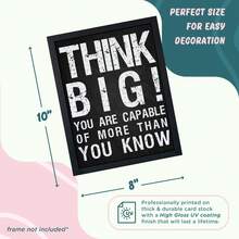 6 buc/set postere inspiraționale pentru birou, fundal negru, design de artă modernă, decorare cameră de zi, picturi fără ramă, decor pentru casă, postere moderne pentru cameră, articole de decorare a camerei, decor estetic pentru cameră, decor occidental