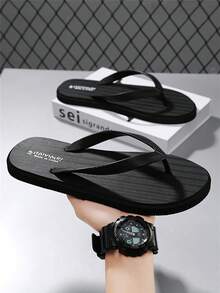 Men's Comfortable, Lightweight, Personalized Slippers, Beach Flip Flops, Non-Slip Sandals, Summer