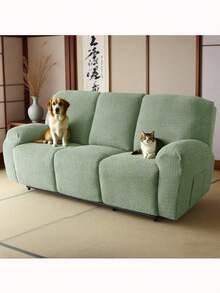 1/2/3 座躺椅沙发套 适用于客厅沙发 休闲扶手椅套 弹力躺椅套 家具套 - 薄荷綠 - 查看 2