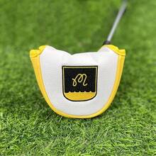 1个高尔夫球杆推杆套，高尔夫球杆头套，高尔夫配件，PU材质，防水耐磨，创意图案设计 - 彩色 - 查看 2