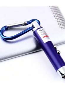 Chaveiro Laser 3in1 Lanterna Led -Azul - Azul - Visão 3