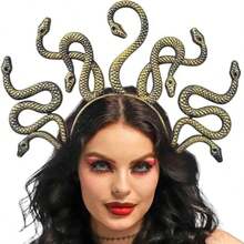 Three Colors Optional Snake Snake Headband, Scary Exaggerated Funny Animal Headband, Role Play Props, Stage Props.