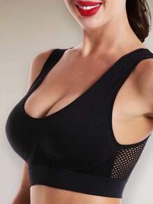 Women's Push Up Bras Gym Shockproof Sports Bras Sexy Back Underwear Yoga Bras For Women Wireless Bra Comefortable Lingerie Top