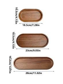 1pc Creative Scandinavian Minimalist Paulownia Wood Tray, Desktop Aromatherapy Candle Stand, Wooden Plate Entryway Key Holder Jewelry Earrings Necklace Organizer For Women Storage Organizer Travel Holiday Essential Fall Decor Autumn Halloween