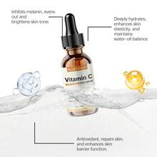 west&month Vitamin C Facial Essence With Hyaluronic Acid 30ml - Anti-Aging Serum To Help Reduce Dark Spots, Fade Fine Lines And Improve Skin Dullness, Moisturizing & Nourishing Formula For Brightening And Revitalizing All Skin Types - Màu vàng - Xem 7