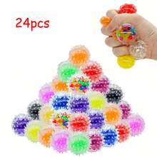 6/12/24 pezzi Palline antistress soffici e morbide - Giocattoli a pressione rotondi e colorati per il relax, premi per la classe, omaggi per feste, regali di compleanno, senza bisogno di alimentazione, giocattolo antistress | Pallina antistress vivace | Texture morbida