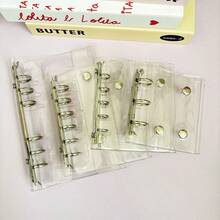 A8/A6/A7/M5 双扣活页夹封面、透明活页夹、DIY 替换套笔记本、收集书籍整理器 - 彩色 - 查看 3