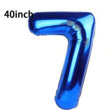 1 quả bóng bay lá kim loại màu xanh lam 32/40 inch, bóng bay polyester cỡ lớn in số 0-9, bóng bay trang trí, có thể tái sử dụng, thích hợp để trang trí sinh nhật, trang trí tiệc, kỷ niệm, trang trí phòng, kỷ niệm ngày cưới, đồ dùng cho tiệc tùng - Màu xanh lam - Xem 22