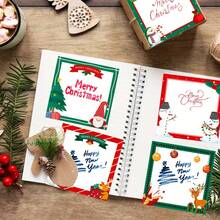 240pcs Self-Adhesive Memo Pads, Santa Claus & Snowman Patterns, Suitable For Christmas Party, Office Or Home Use - Multicolor - View 6