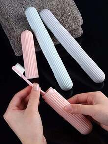 4 Peças Capa de Escova de Dentes, Estojo para Escova de Dentes, Capa Protetora Portátil para Escova de Dentes, Estojo de Viagem Multifuncional e Leve para Escova de Dentes, Estojo de Armazenamento de Escova de Dentes, Adequado para Viagens, Camping, Academia, Escola, Capa de Escova de Dentes de Viagem