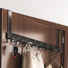 1pc 20cm High Quality Over-The-Door Hook, Easy Installation Without Drilling, Suitable For Hanging Hats, Keys And More To Save Space In Entryway, Bathroom, Bedroom, Home, Dorm And More. Also Can Be Used For Hanging Bags, Clothes Racks, Hobbies, Relationships, Wall Shelves, Wall Hooks, Adhesives, Door Hooks, Wall Stickers. - 彩色 - 查看 20