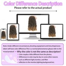 Butterfly Locs Crochet Hair 1-7 Packs Pre-Looped Soft Distressed Faux Locs Braids For Women 10/12/14 Inch - Brown - View 9