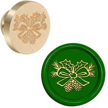 CYFUN DESIGN 1PC Merry Christmas Wax Seal Stamp Head Sealing Wax Stamp Head 25mm Vintage Replacement For Envelopes Christmas Cards Wedding Invitations For Christmas Gift Packing - Gold - View 20