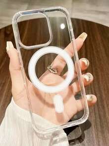 1pc Magnetic Protective Case Compatible With IPhone 15 11 12 13 14 16 Pro Max, Anti-Drop Phone Case