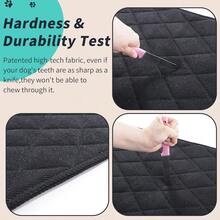 Indestructible Dog Beds Chew Proof Crate Pad For Aggressive Chewers Machine Washable Quilted Mat Durable For Small Dogs Black Kennel Pad 17x23 In - 17x23 - 查看 3