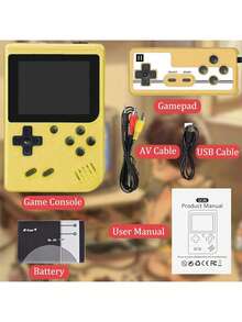 Console de Jogo Portátil WEDO 2025 Novo e Atualizado com Tela IPS de 3,5 polegadas, 400 Jogos Integrados, Jogos de Vídeo Portáteis com Suporte para Gamepad e Saída para TV, Presente de Jogos Retrô