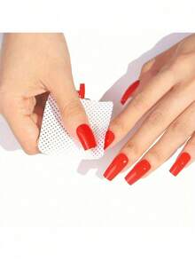 1000片/400片/200片装不掉毛指甲清洁湿巾,指甲表面清洁布,指甲毛巾,指甲清洗布 - 粉色 - 查看 7