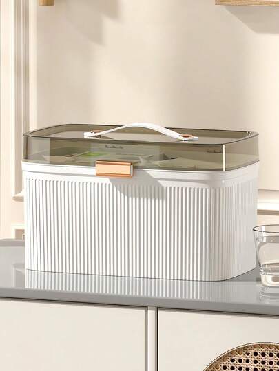 Multi-Layer Family Dormitory Medicine Box Drug Storage Box First Aid Medicine Classification Storage Small Medicine Box First Aid Kit,Compact High-Capacity Medicine Storage Box Multi-Layer Household Medical Kit With Dividers Complete Set Of Medical Supplies Multi-Functional First Aid Kit