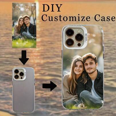 Customize Your Phone Case - Design Your Favorite Photos, Personalized Couple Cases, DIY Transparent, Fashion, Colorful, Retro, Cute, Promised, Fun, Customized, Personalized, Unique, Ideal Gift For Him, Ideal Gift For Her