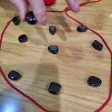 Juego de imanes, juego magnético con cuerda, ajedrez magnético con piedras, para 2 jugadores, tiempo de juego de 10 minutos, juegos de mesa