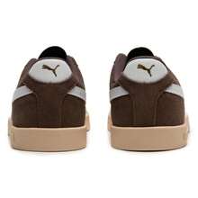 Zapatillas deportivas ligeras y casuales para uso al aire libre Puma Club II 397444-15, unisex - Marrón-Puma Blanco-Dorado - Ver 5