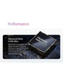 Redmi Pad 2 Tablet Global Version 4GB+128GB MediaTek Helio G100-Ultra Processor Xiaomi HyperOS 2 Operating System 11-Inch Display 2560 X 1600 Resolution 9000mAh Battery 18W Fast Charging - Grey - View 5