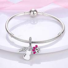 Smart Bear Pendant Charm, Ballet Shoe Charm Jewelry, Dreamcatcher Heart Design, Cute Accessory For Women & Girls