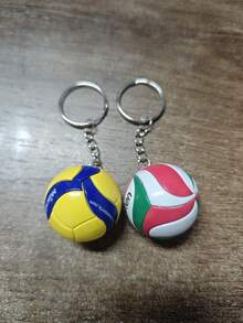 1pc Creative Volleyball Keychain, Cute Small Sports Ball Key Backpack Pendant, Fan Gift Accessories - Multicolor - View 11