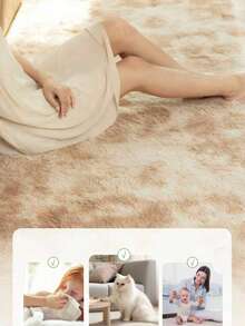 Multi-Colored Plush Rugs. Softness And Style For Your Home. Size 150