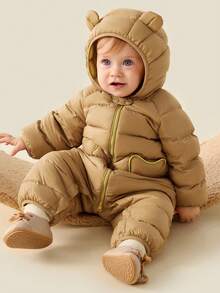 mini bala Baby 3-in-1 Daunen-Romper, weich, warm, wasserbeständig, gemütliche Winterbekleidung