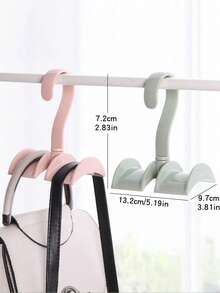 1 件多功能围巾、领带、皮带衣架，颜色随机，包含衣架和收纳 - 彩色 - 查看 2