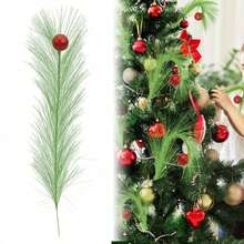 8pcs/2pcs Christmas Tree Branch Decorations, Suitable For Christmas Tree Topper And Home/Office Decor, No Power Needed, No Feathers, Hanging Design, Christmas Decoration, No Battery - Multicolor - View 2
