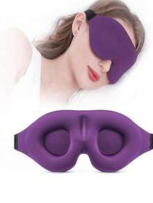 1 szt. Regulowana, zaciemniająca maska do spania 3D, miękka, oddychająca maska na oczy dla kobiet i mężczyzn, łagodzi zmęczenie oczu podczas snu, drzemki, podróży, akcesoria do okularów, poliester, na każdą porę roku