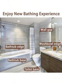 Băng keo chống thấm | Băng keo chống ẩm và chống nấm mốc cho phòng tắm, vòi hoa sen, bồn rửa nhà bếp - Dải keo dán chắc chắn tự làm, Phụ kiện phòng tắm, Phụ kiện nhà bếp, Dễ dán, Không còn khe hở ẩm mốc! Phải có khi thuê! - Nhiều màu - Xem 6