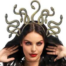 Three Colors Optional Snake Snake Headband, Scary Exaggerated Funny Animal Headband, Role Play Props, Stage Props.