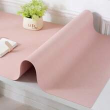 1 tấm lót bàn bảo vệ mắt, tấm lót văn phòng, tấm lót chuột lớn, giấy thấm da PU chống trượt, bàn máy tính xách tay, tấm lót bàn trang điểm làm móng, tấm lót bàn cà phê, tấm lót bàn trang điểm, khăn trải bàn cỡ lớn, tấm lót viết chống thấm nước cho văn phòng và gia đình, chống thấm nước - Hồng - Xem 20