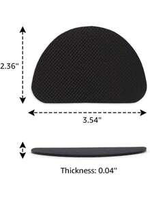 Non-Slip Shoes Pads (4 Pairs) - High Heels Anti-Slip Shoe Grips, Adhesive Sole Protectors (Black)
