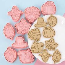 8/10 件套圣诞饼干模具 - 圣诞老人、圣诞树、驯鹿、拐杖糖、雪人、姜饼人、雪花形饼干模具，适用于圣诞派对装饰、圣诞节、圣诞装饰、圣诞睡衣、圣诞礼物、圣诞装饰