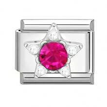 1pc Bow, Heart & Pentagram Charm DIY Bracelet, Necklace, Ring, Anklet, Fashion Elegant Cute Modular Jewelry Accessories