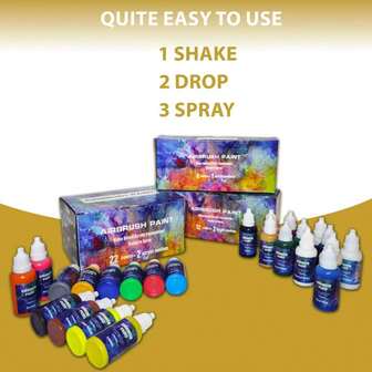 22 Colors Acrylic Spray Paint Set With 2 Thinner, 12 Colors With 2 Thinner, 6 Colors With 1 Thinner, 20ml (0.67oz) Each, Opaque Vibrant Water-Based Acrylic Spray Paint For Metal, Plastic Models, Canvas, Wood, Ideal For Beginners And Artists, Includes Metallic And Fluorescent Colors